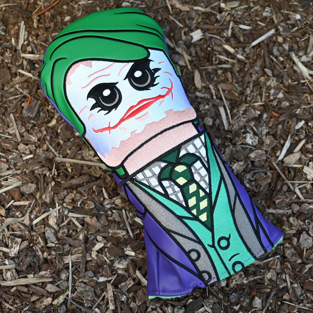 Minifigure Joker Inspired Golf Driver Headcover