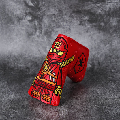 Ninja KAI Minifigure Inspired Golf Blade Putter Headcover