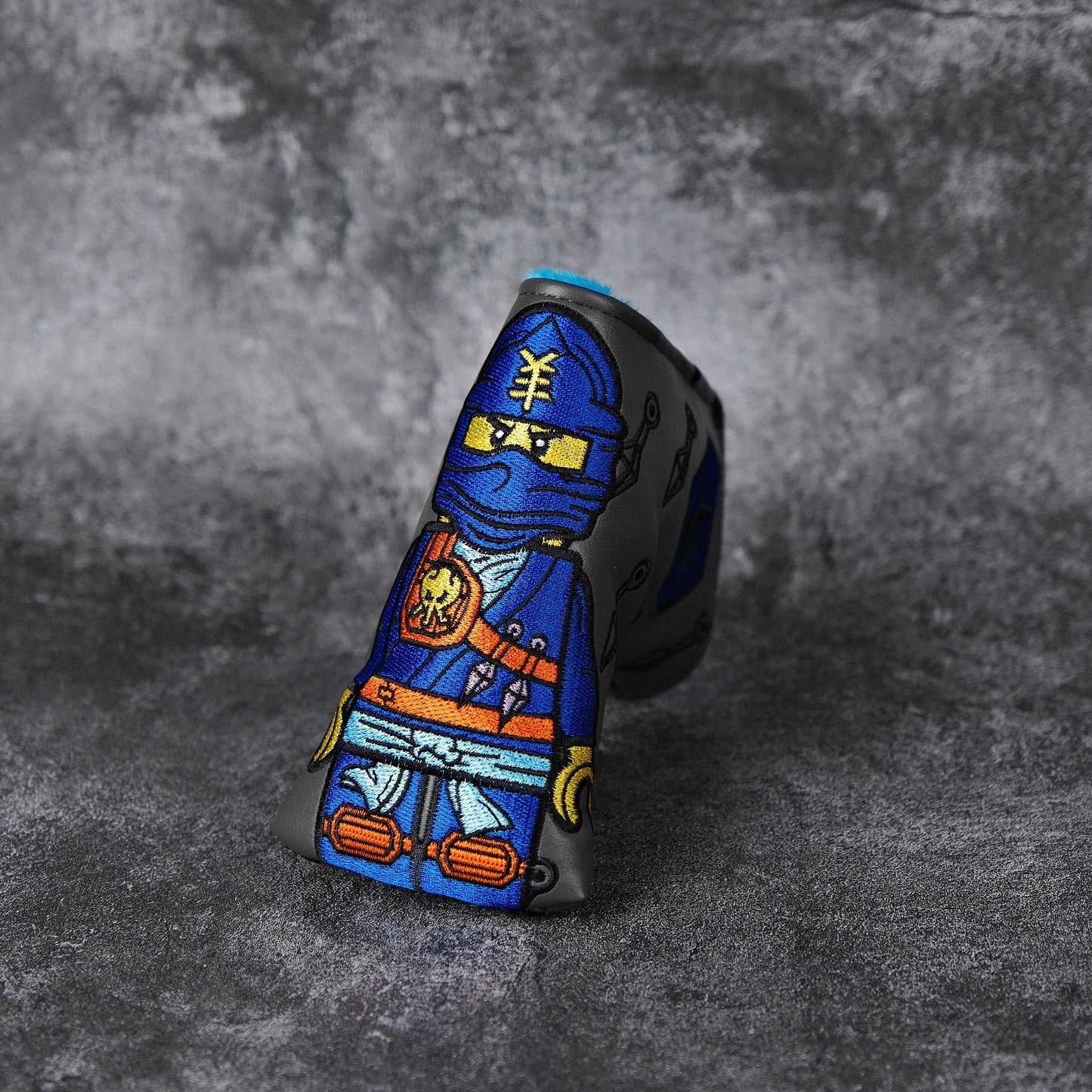 Ninja Jay Minifigure Inspired Golf Blade Putter Headcover