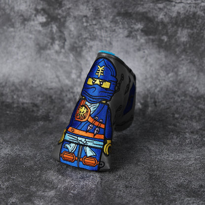 Ninja Jay Minifigure Inspired Golf Blade Putter Headcover