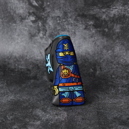 Ninja Jay Minifigure Inspired Golf Blade Putter Headcover